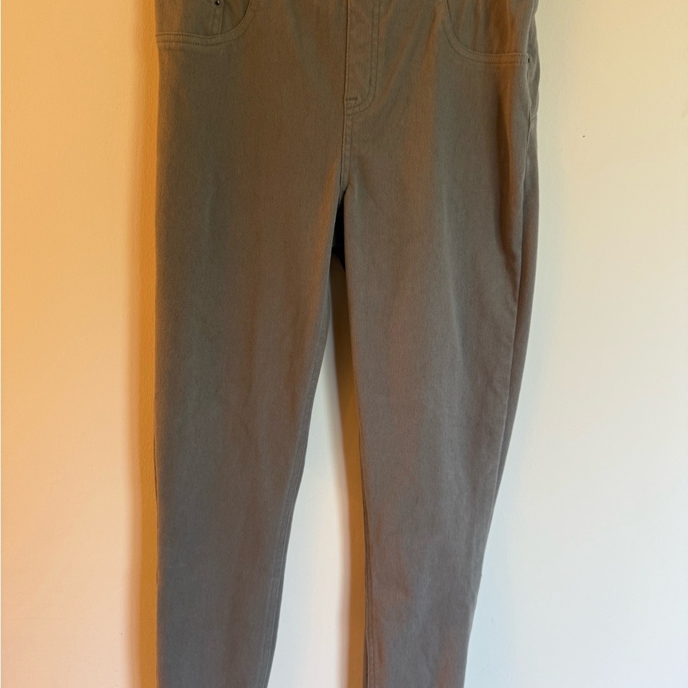 Spanx Jean-ish Ankle Leggings Jeggings Gray Shaping Pull On large